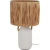 Home Styling Collection Keraminis stalinis šviestuvas su austu gaubtu, Ø 24 x 42 cm