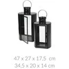 Home Styling Collection Juoda MINIMAL metalinis žibintas, 2 žibintai