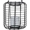 Home Styling Collection Metalinis žibintas su stikline žvakide, Ø 18,5 cm, juodas