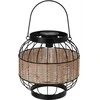 Home Styling Collection Saulės žibintas su austiniu dekoru ir plačia rankena, Ø 24 x 24 cm