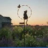 Maximex LED garden lamp, cat, solar-powered, 85 cm