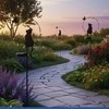 Maximex LED garden lamp, cat, solar-powered, 85 cm