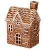 Home Styling Collection LED porcelianinis meduolių namelis, kalėdinė dekoracija, 13,6 × 9,4 × 19,6 cm