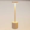 Lamp LED stalinė lempa su įkraunama baterija, metalinė, 34 cm