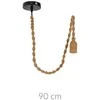 Home Styling Collection Lempos laikiklis su kabeliu lubiniam šviestuvui, 90 cm