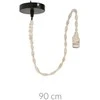 Home Styling Collection Lempos laikiklis su kabeliu lubiniam šviestuvui, 90 cm