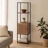 Bibliotekos lentyna su spintele KASTO, 43 x 33 x 153 cm