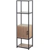 Bibliotekos lentyna su spintele KASTO, 43 x 33 x 153 cm