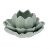 Home Styling Collection Lotus Lotoso gėlių arbatinės žvakutės laikiklis iš porceliano, 12,5 x 13 x 6,5 cm