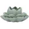 Home Styling Collection Lotus Lotoso gėlių arbatinės žvakutės laikiklis iš porceliano, 12,5 x 13 x 6,5 cm
