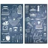 PIECES LOVELY KITCHEN stiklinės apsauginės plokštės viryklei — 2 vnt, ZELLER