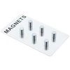 PIECES Magnetai užrašams, nerūdijančio plieno, 6 vnt., ZELLER
