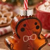 Atmosphera Glass mug in the shape of a gingerbread man with a straw, 280 ml
