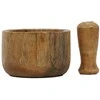 Home Styling Collection Mörser Holzmörser Küchenmörser Gewürzmörser mit Stößel aus Holz
