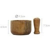 Home Styling Collection Mörser Holzmörser Küchenmörser Gewürzmörser mit Stößel aus Holz