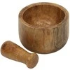 Home Styling Collection Mörser Holzmörser Küchenmörser Gewürzmörser mit Stößel aus Holz