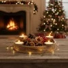 Home Styling Collection Mondex APVALI ADVENTO ŽVAKIDĖ 40 CM SU VIETOS DEKORACIJOMS