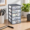 5five Simply Smart Mąstymo organizatorius su 5 stalčiais, 13 x 16 x 26 cm, pilkas