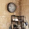 Atmosphera MECA sieninis laikrodis loft style, Ø 51 cm, pilkas