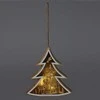 Home Styling Collection Medinė kalėdinė dekoracija pakabinimui, 12 cm