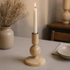 Home Styling Collection Medinė žvakidė, natūrali