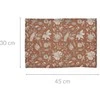Home Styling Collection Medvilninis padėkliukas su gėlėmis, 45 x 30 cm