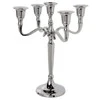 Bikuva.lt Žvakidė 5 žvakėm sidabro spalvos metalinė 22,5x22,5x28 cm Atmosphera 103425