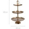 Mondex Metalinė lėkštė, 3 lygių, 50 cm