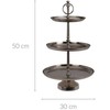 Mondex Metalinė lėkštė, 3 lygių, 50 cm