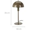 Home Styling Collection Metalinė stalinė lempa, grybas, 18 x 36 cm