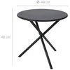 Beliani Metalinis sodo stalas, Ø 48 cm