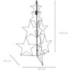 Mondex Kalėdinė dekoracija „Home Styling Collection“ metalinė eglutės puošmena, 110 cm