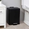 Bathroom Solutions DELTA metalinė šiukšliadėžė, juoda, 20 l