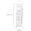 Home Styling Collection Canvas sienų aukščio lentelė su kutais, iki 160 cm aukščio, 40 x 140 cm