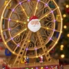 Kalėdinė dekoracija Fééric Lights and Christmas Kalėdų miestelis, kalėdinis vaizdas su malūno ratu