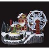 Mill Kalėdų miestelis su velnio malūnu, 51 LED, 43 x 27 x 31,5 cm