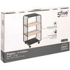 5five Simply Smart Mobili lentyna NOIR, 3 pakopų, metalinė, 43,3 x 28 x 74 cm
