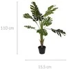 KOOPMAN MONSTERA dirbtinis augalas vazone, aukštas, 110 cm