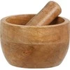 Home Styling Collection Mörser Holzmörser Küchenmörser Gewürzmörser mit Stößel aus Holz