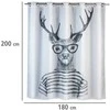 Mr Deer dušo užuolaida, tekstilė, 180x200 cm, WENKO