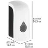 Muilo ir dezinfekcijos skysčių dozatorius RANERA, baltas, 740 ml, Wenko