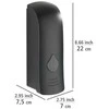 Muilo ir dezinfekcijos skysčių dozatorius RANERA, juodas, 280 ml, Wenko