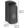 Muilo ir dezinfekcijos skysčių dozatorius RANERA, juodas, 740 ml, Wenko