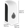 Muilo ir dezinfekcijos skysčių dozatorius RANERA, baltas, 740 ml, Wenko