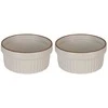 KOOPMAN Ramekins porcelianinė balta 11 cm, 275 ml 2 vnt.