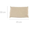 KOOPMAN Natural jute placemat for a table, 45 x 30 cm