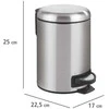 Nerūdijantis plienas waste bin LEMAN, Easy Close, 3 l, WENKO