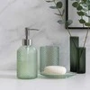 Bathroom Solutions PIECES NODE vonios kambario rinkinys, dozatorius, dantų šepetėlių laikiklis ir muilinė, 3 dalys
