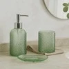 Bathroom Solutions PIECES NODE vonios kambario rinkinys, dozatorius, dantų šepetėlių laikiklis ir muilinė, 3 dalys