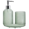 Bathroom Solutions PIECES NODE vonios kambario rinkinys, dozatorius, dantų šepetėlių laikiklis ir muilinė, 3 dalys